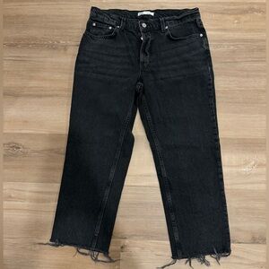 Zara Women's Black Ankle Jeans